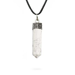 Natural Howlite Necklace for Calming Mind, Deeper Sleep, and Better Meditation